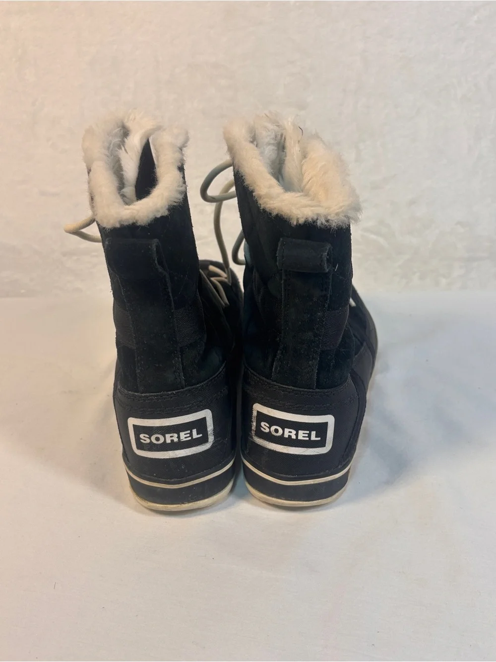 Sorel Glacy Explorer Shortie Black Winter Snow Boots Waterproof Sz 10
